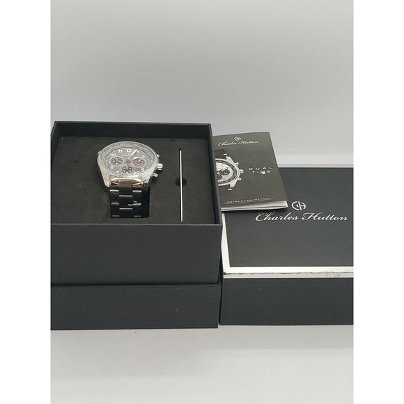 Charles Hutton Aristocrat Dual Time Men's Watch - Picture 4 of 8